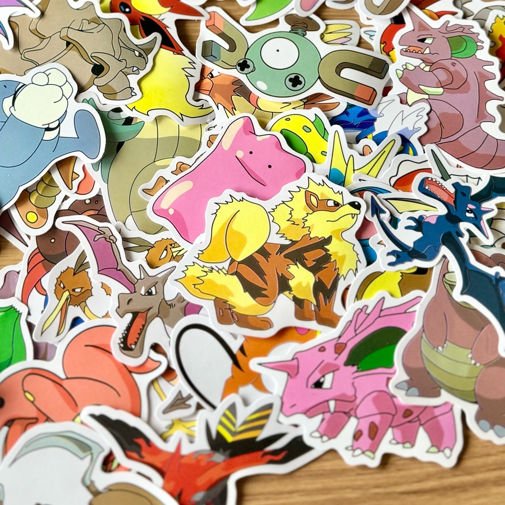 Pokémon 80pc Sticker Lot- NEW - Picture 4 of 5